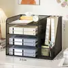 Estante Organizador de Escritorio de Oficina Multifuncional Engrosado de Múltiples Capas para Clasificación y Almacenamiento de Libros para Estudiantes