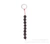 Preto 14mm vidro de cristal parte traseira puxar contas contas de gelo plug anal brinquedos sexuais adultos atacado uma geração de cabelo