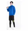 Chamarra deportiva de Amazon, traje de entrenamiento de manga larga, ropa de rendimiento, cálida y transpirable, chamarra de entrenador unisex con media cremallera