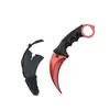 Cuchillo de Garra con Patrón 3D en Stock, Cuchillo de Garra de Juego Csgo sin Afilar, Cuchillo Curvo Colorido, Cuchillo de Garra de Águila para Exteriores de Alta Dureza