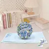 Cartão de Cumprimentos para o Dia dos Namorados, Confissão Romântica, Cartão de Cumprimentos com Flor de Rosa 3D, Cartão de Convite de Casamento, Cartão de Cumprimentos de Aniversário