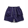Pantalones Cortos Deportivos Básicos de Secado Rápido Estilo Japonés Nanxia Sueltos con Cordón para Exteriores de Cinco Puntos Verano Delgados para Playa