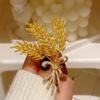 Broche de Espiga de Trigo Dorado de Alta Gama para Mujer, Pin Antiluz para Pecho, Accesorio para Traje, Abrigo, Chaqueta, Ramillete de Alta Gama