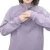 Moda Inverno Nova Casaco de Moletom Casual Versátil Soltinho Emagrecedor Simples Gola Meia-Alta com Três Botões à Prova de Vento Forrado com Lã para Mulheres