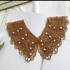 Encaje de Cuentas Cuello Falso Estilo Coreano Hueco Seda Kapok Chal Verano Protección Solar Chaleco Versátil Bufanda para Hombro Decoración