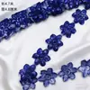 Parche de Aplicación Bordado de Flor de Ciruelo Estilo Étnico, Parche de Tela Larga para Traje de Danza de Xinjiang, Pieza Bordada, Cinturón, Accesorios de Decoración para Falda