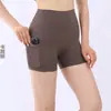 Pantalones Cortos Deportivos de Yoga de Tres Puntos Cintura Alta Fitness Secado Rápido Ciclismo Correr Bádminton Tenis Pantalones Base con Bolsillo Lateral