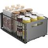 Cesta Extraíble Empotrada en Gabinete Estante Multifuncional Extraíble para Almacenamiento de Snacks Estante de Almacenamiento para Fregadero de Cocina Doméstico Sin Taladro