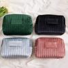 Bolsa Cosmética de Terciopelo Amazon de Gran Capacidad Cuatro Colores Franela Neceser Conveniente Bolsa de Almacenamiento de Cosméticos para el Cuidado de la Piel