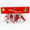 Campana de decoración navideña de 4.5 cm Campana de plástico plateado para decoración navideña Colgante para árbol de Navidad Fabricantes mayoristas de accesorios