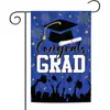 Nuevo Gorro de Graduación Más Vendido de Amazon, Decoración de Bandera de Jardín Feliz Graduación, Venta Directa del Fabricante de Suministro Transfronterizo