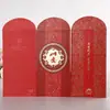 2026 Nuevo Estilo Sobres Rojos para Bodas, Creativos Sobres de Dinero para Regalo de Boda con el Personaje de la Felicidad, Bolsas de Sobres Rojos para Regalo de Agradecimiento