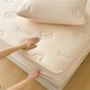 2025 Juego de Sábanas Ajustables Impermeables Acolchadas Ultrasónicas de Tres Piezas Color Puro Barrera para Orina Cubre Cama Protector de Colchón