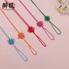 Pequeño Nudo de Hilo de Jade Nudo Chino Colgante con Borla Adorno Lanyard para Unidad USB Empaque Caja de Regalo Bolsa de Té DIY Venta Directa del Fabricante
