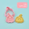 Mini Gatinho Fofo Simulação Fondant Bolo Modelo Animal 3D Conjunto Decoração Enfeites DIY Molde de Biscoito