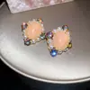 Pendientes de Perla con Forma de Rombo Tachonados con Diamantes Vintage, Pendientes de Moda de Nicho Estilo Palacio, Pendientes de Lujo Ligero y de Gama Alta