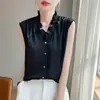 Alta qualidade Combina com tudo Elegante Camisa Colete Top Feminino Verão Nova Moda Elegante