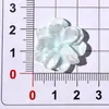 Camelia Blanca Brillante Rosa Crema Pegamento Resina Cristalina Pendientes Hechos a Mano Accesorios para el Cabello Adornos Accesorios de Resina