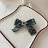 Vintage Star Denim Hairpin Strass Denim Bow Duckbill Clip Hairpin Sweet Girl Side Bangs Clip