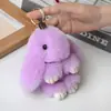 Piel de Conejo Rex Sintética Colgante de Conejo Muerto Muñeca Linda de Dibujos Animados Colgante de Conejo Llavero de Coche Colgante de Bolso
