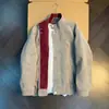Chaqueta de cuero tie-dye color block retro americano, estilo otoño para hombre, fresca y elegante, con un toque de alta gama, chaqueta bomber corta con cuello alto