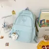 Mochila escolar de gran capacidad estilo universitario para niñas, versión coreana casual y elegante, mochila ligera y que reduce la carga para estudiantes de secundaria