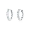 Plata de Ley S925 Chapada en Oro de 18K, Aros para Orejas Tachonados con Diamantes, Estilo Elegante, Sencillos y Versátiles, Pendientes de Alta Gama para el Día a Día