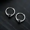 Brincos de Argola Cruzados de Zircônia Transfronteiriços para Homens, Brincos de Argola Lisos, Presilhas de Orelha de Raio, Pingentes de Orelha, Acessórios de Orelha para Mulheres, Amostra de Live do TikTok