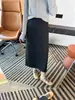 ¡Elegancia sin esfuerzo!~Falda de seda y lana con estampado de leopardo para mujer, estilo otoño, de cintura alta, longitud media, ajustada al cuerpo