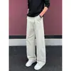 Jeans de trabajo de color sólido, simples y versátiles para hombre, diseño casual con estilo urbano, geniales y elegantes, adecuados para el trayecto diario al aire libre, pantalones largos de pierna recta