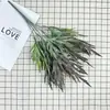 Venta Directa de Fábrica Ramo Simulado de Plantas Verdes, Hojas de Crisantemo, Decoración para el Hogar, Flores de Plástico, Adornos de Pie, Accesorios para Fotografía