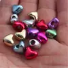 Peluca Trenzas Tocado para Niñas Cabello Trenzado Cuentas Plástico Colorido Mezclado Colorido Agujero Grande Corazón de Melocotón Cuentas Joyería DIY