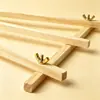Caballete de escritorio para niños, madera maciza, trípode mini plegable, soporte de madera natural, soporte de exhibición de madera de mesa en miniatura