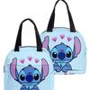 Bolsa de almuerzo Stitch de tela Oxford con dibujos animados, bolsa para conservar el calor, bolsa de aluminio para picnic, bolsa de almuerzo portátil