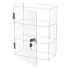 Vitrina de Acrílico Transparente con Cerradura Puerta Magnética Caja de Almacenamiento Multicapa para Cosméticos Figura a Prueba de Polvo