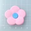 Accesorios de flores pequeñas de goma suave, horquilla de PVC, accesorios de joyería, bricolaje, hecho a mano, flor redondeada de cinco pétalos, accesorios para el cabello para niños, parche