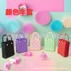 Bolsa de Praia Eva Bolsa de Gelatina Bolsa com Furos DIY Flor Fofa Estilo Coreano Bolsa de Mão Simples Feminina com Design Vazado