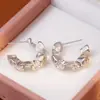 Pendientes Exagerados Europeos y Americanos con Forma de Ola C de Plata Diseño Único Pendientes Moda Nicho Pendientes Elegantes de Gama Alta para Mujer