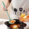 Juego de seis piezas de utensilios de cocina de silicona colador colador cuchara para sopa frita cuchara para arroz pesca de fideos multiusos sartén antiadherente juego de cinco piezas