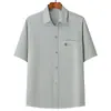 Camisas de Verano Finas para Hombres de Mediana Edad y Mayores, Ropa para Papá, Nuevo Estilo 2026, Ropa Casual de Verano para Abuelos