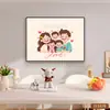 Pintura Decorativa para Caja de Medidor Eléctrico para Familias de Tres o Cuatro, Estilo Nuevo con Acabado de Alta Gama, Pintura Colgante para Cubierta de Caja de Cables y Corriente Débil
