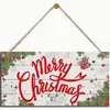 Letreros Decorativos Colgantes de Madera Navideños, Pinturas Colgantes Festivas, Regalos y Artesanías para Dropshipping Transfronterizo en Stock