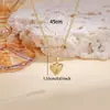 Luochen Venta Caliente Transfronteriza Collar Colgante Incrustado de Circonita en Forma de Corazón Nicho Lujo Ligero Gama Alta Exquisito Versátil Cadena para Clavícula