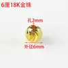 Cuentas Espaciadoras de Sandía Chapadas en Oro de 18 Quilates que Conservan el Color Materiales para Pulseras Collares DIY Cuentas de Encaje Cuentas Pequeñas Doradas