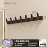 Percha de madera maciza, gancho para puerta de dormitorio, gancho trasero para entrada de baño, troncos, viento, decoración de hotel, gancho para abrigos