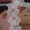 Accesorios de ropa DIY tamaño mariposa organza poliéster bordado encaje correa de hombro cinturón decoración material
