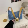 Bolso Casual y Versátil de un Solo Hombro para Axila para Mujer Tendencia Primavera 2025 Ropa de Trabajo Moda Bolso de Denim tipo Dumpling