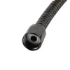 Manguera de Ducha Negra Antitorsión Electroplateada, Tubería Corrugada Resistente a la Presión y Duradera, Resistente a la Flexión y No se Agrieta Fácilmente, Tubería de Conexión para Cabezal de Ducha