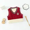 Chaleco de forro polar para niños chaleco de bebé ropa interior para niñas algodón puro para niños cálido engrosado Chaleco universitario uniforme escolar de invierno