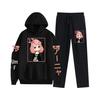 Roupas quentes japonesas com capuz pullover animação impressão casual roupas masculinas e femininas uma geração de espião Play House